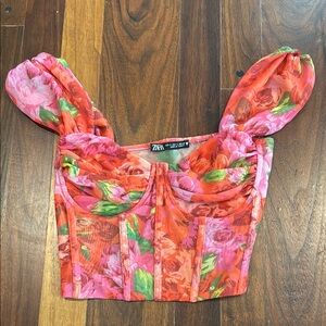 NEVER WORN Going Out Zara Top